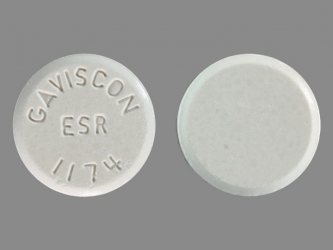 pill-image Gaviscon Extra Strength (aluminum hydroxide 160 MG / magnesium carbonate 105 MG) Chewable Tablet